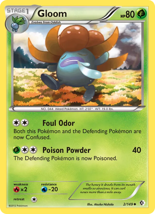Gloom - Boundaries Crossed Pokemon Card