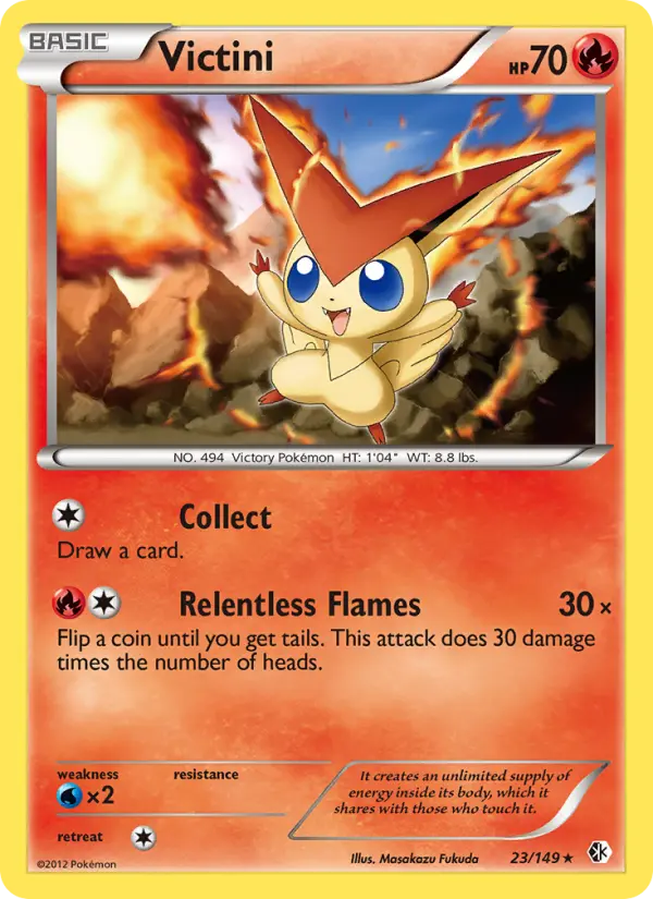 Victini - Boundaries Crossed Pokemon Card