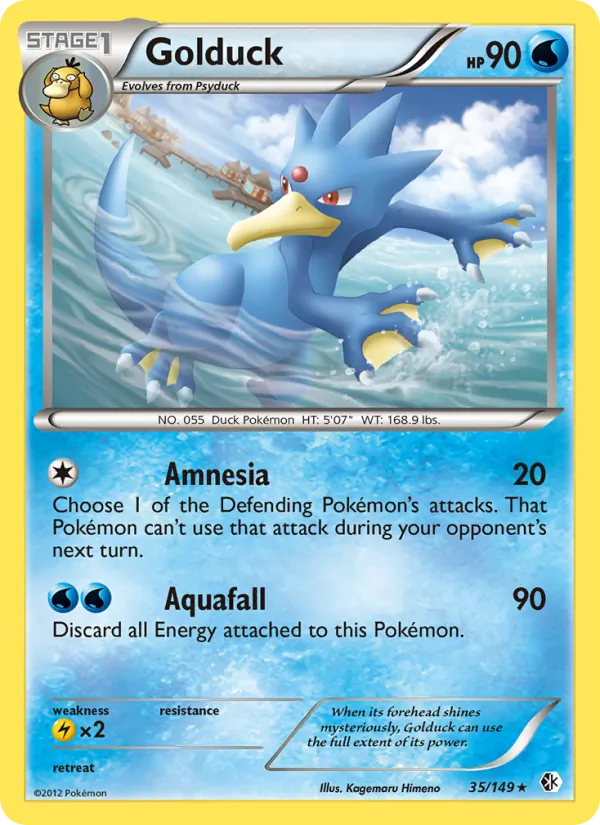 Golduck - Boundaries Crossed Pokemon Card