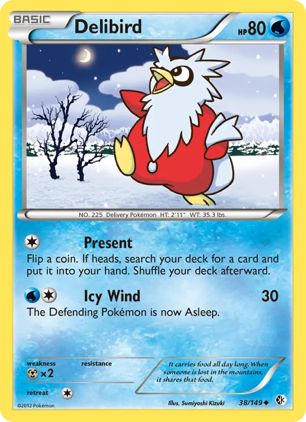 Delibird - Boundaries Crossed Pokemon Card