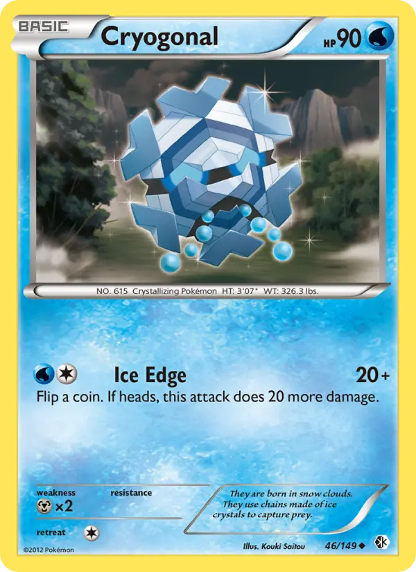 Cryogonal - Boundaries Crossed Pokemon Card
