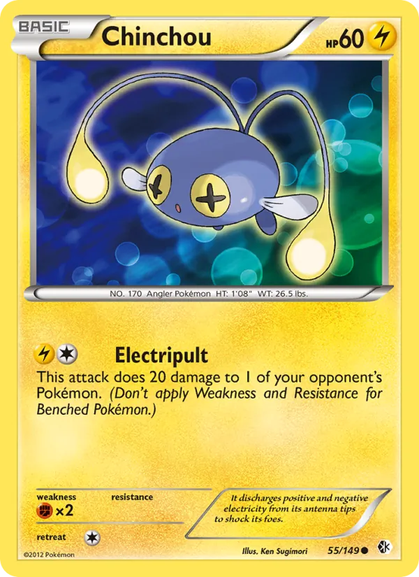 Chinchou - Boundaries Crossed Pokemon Card