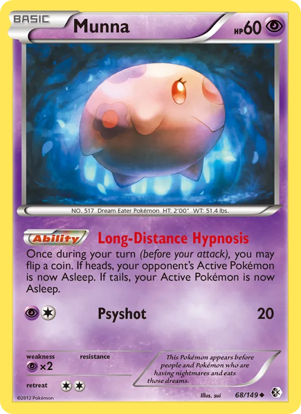 Munna - Boundaries Crossed Pokemon Card