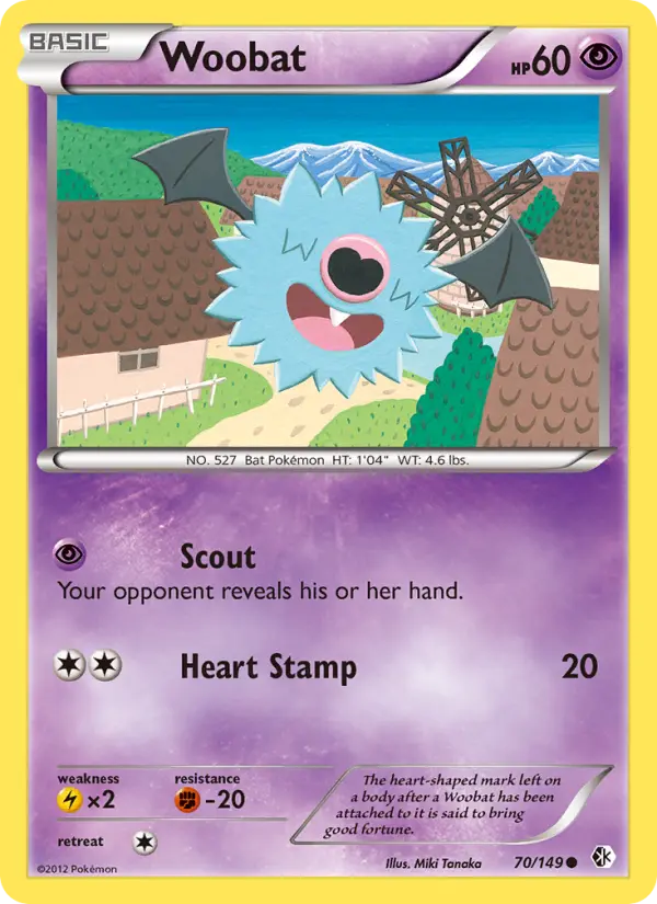 Woobat - Boundaries Crossed Pokemon Card