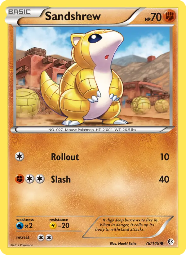 Sandshrew - Boundaries Crossed Pokemon Card