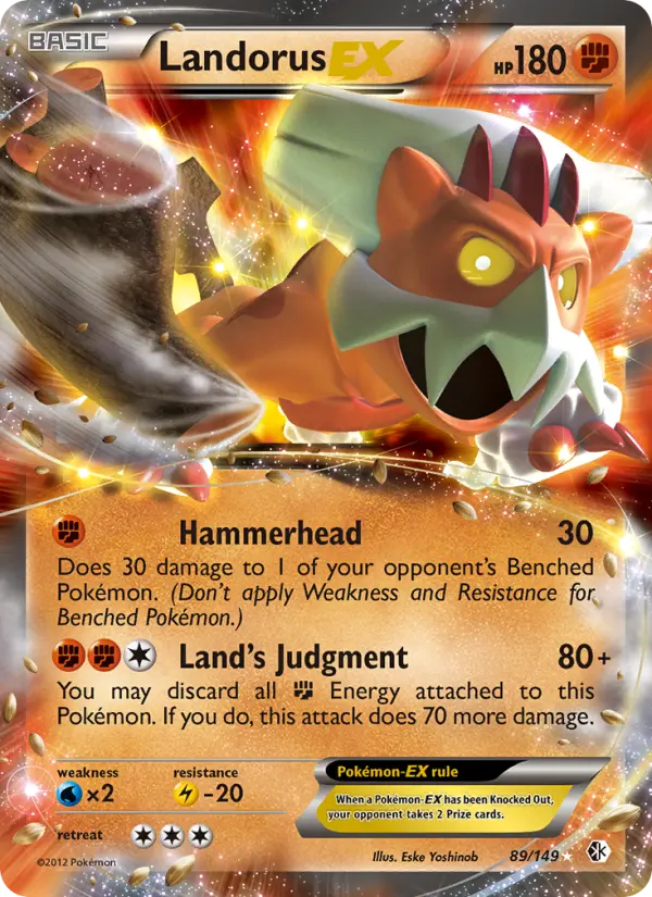 Landorus-EX - Boundaries Crossed Pokemon Card