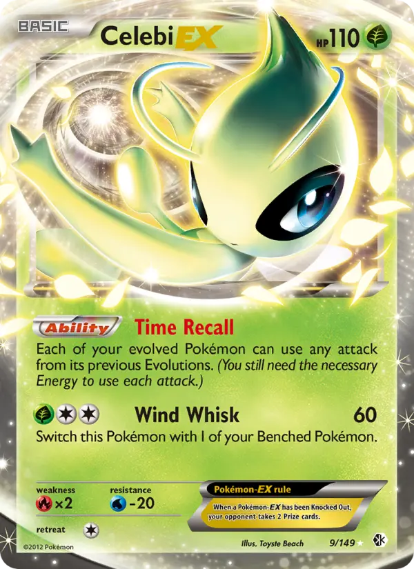 Celebi-EX - Boundaries Crossed Pokemon Card