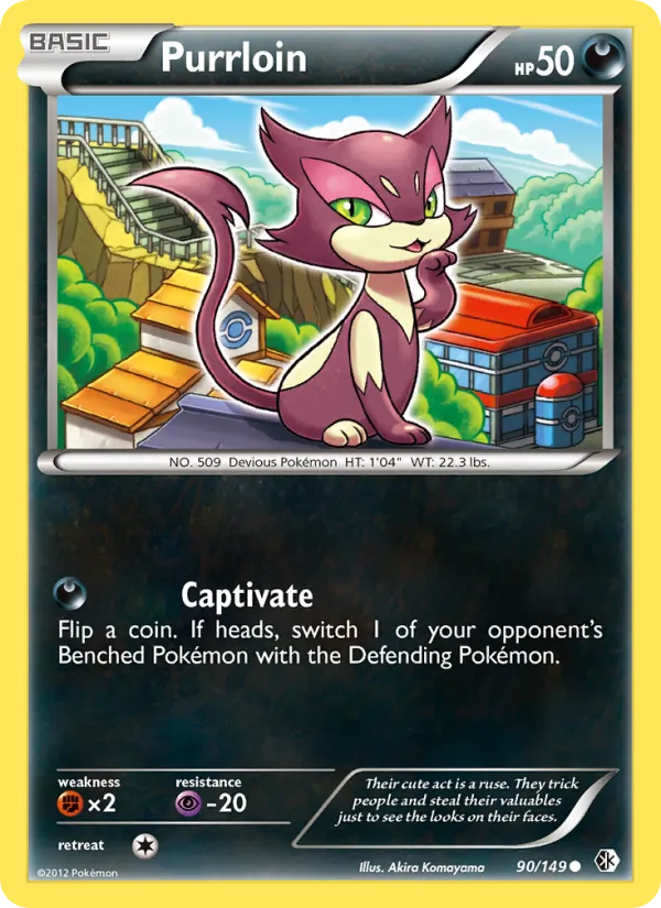 Purrloin - Boundaries Crossed Pokemon Card