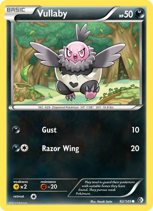 Vullaby - Boundaries Crossed Pokemon Card