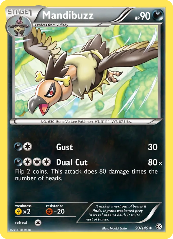 Mandibuzz - Boundaries Crossed Pokemon Card
