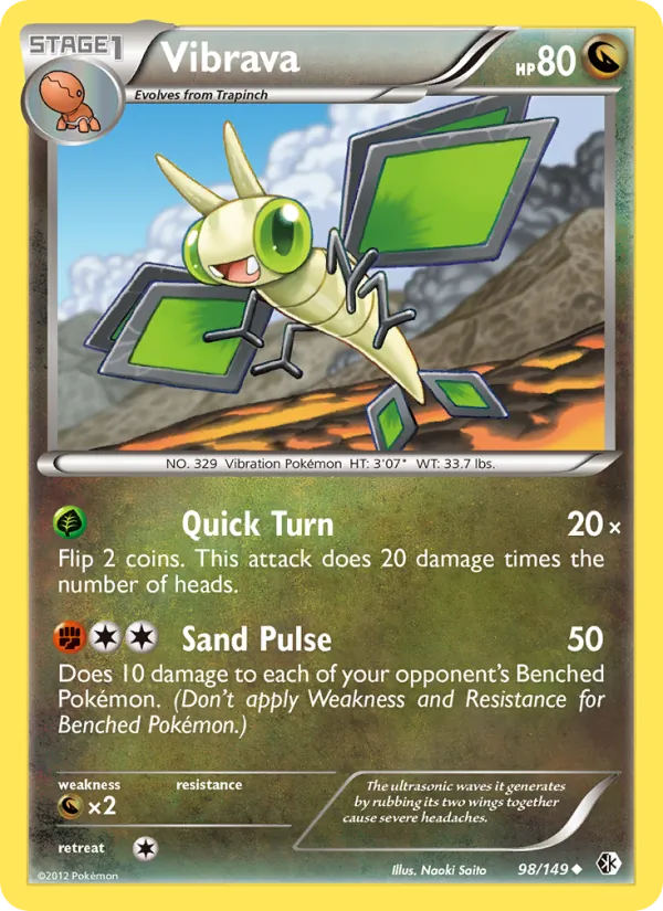 Vibrava - Boundaries Crossed Pokemon Card