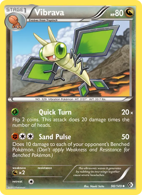 Vibrava - Boundaries Crossed Pokemon Card