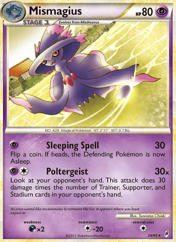 Mismagius - Call of Legends Pokemon Card