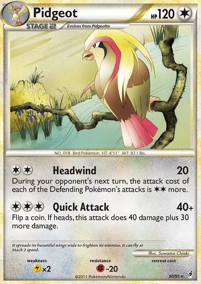 Pidgeot - Call of Legends Pokemon Card