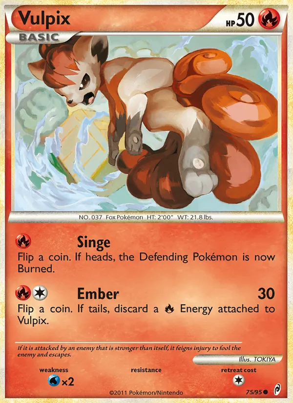 Vulpix - Call of Legends Pokemon Card