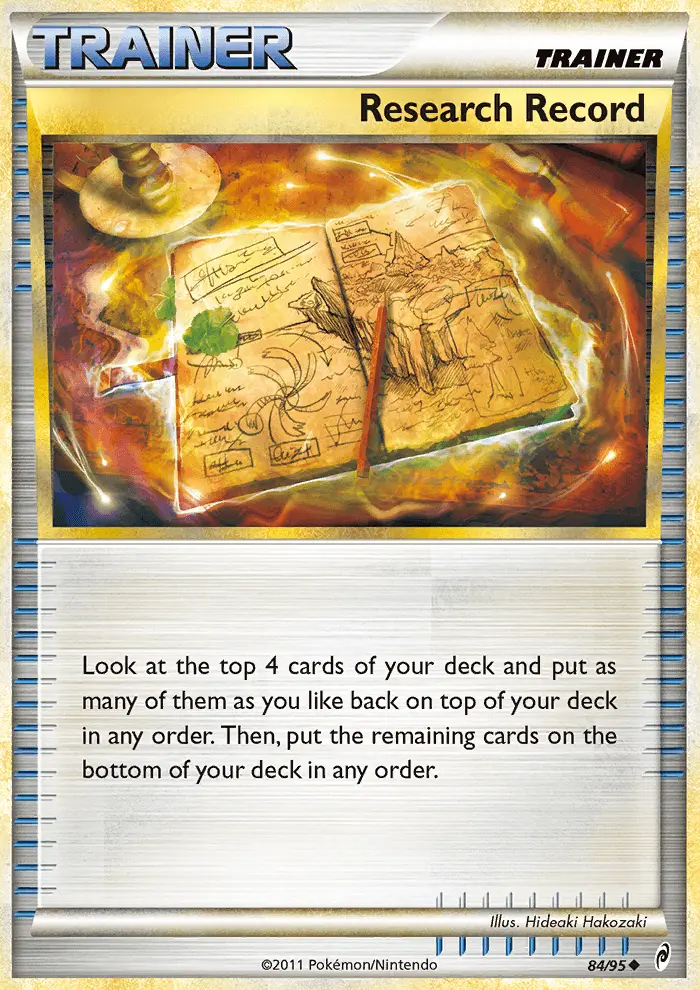 Research Record - Call of Legends Pokemon Card