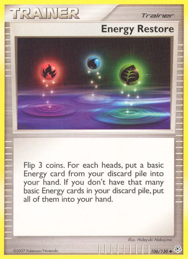 Energy Restore - Diamond & Pearl Pokemon Card