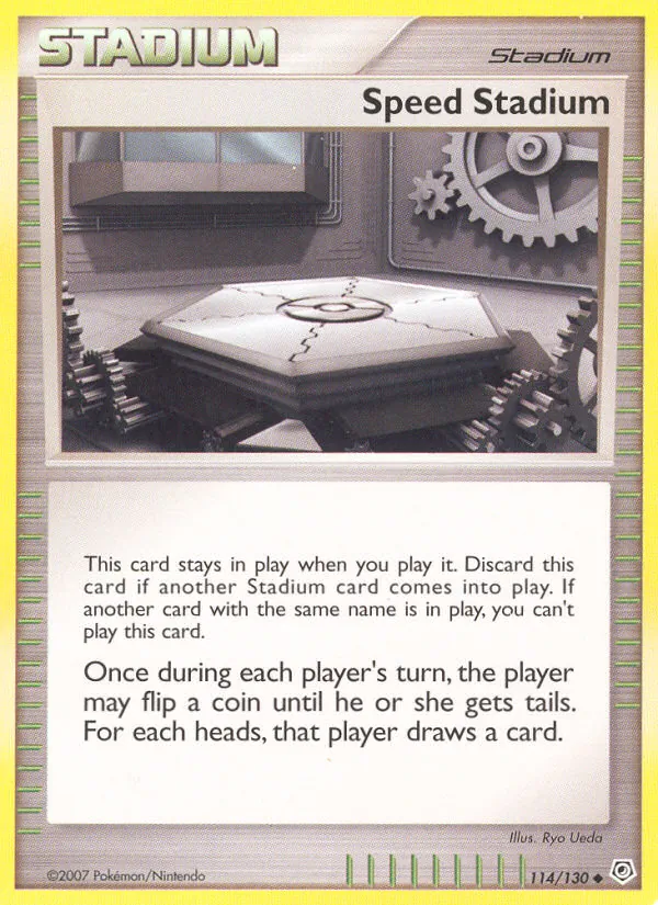 Speed Stadium - Diamond & Pearl Pokemon Card