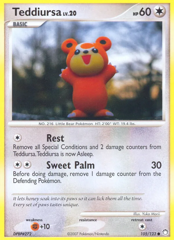 Teddiursa - Mysterious Treasures Pokemon Card