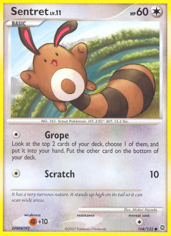 Sentret - Secret Wonders Pokemon Card