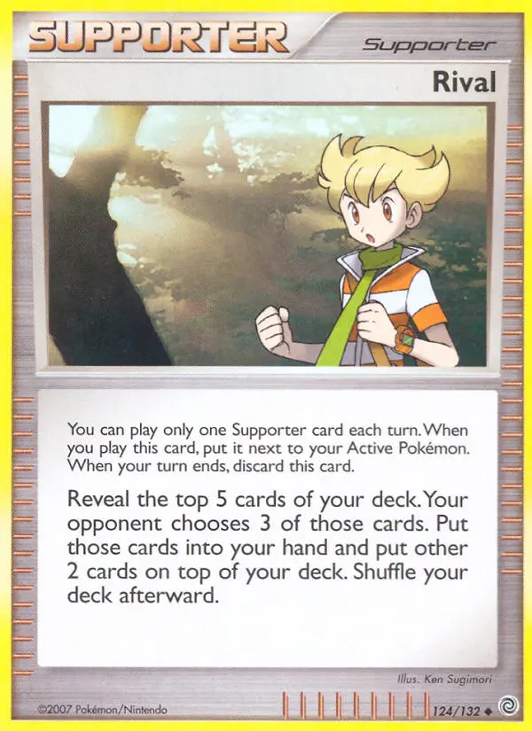 Rival - Secret Wonders Pokemon Card
