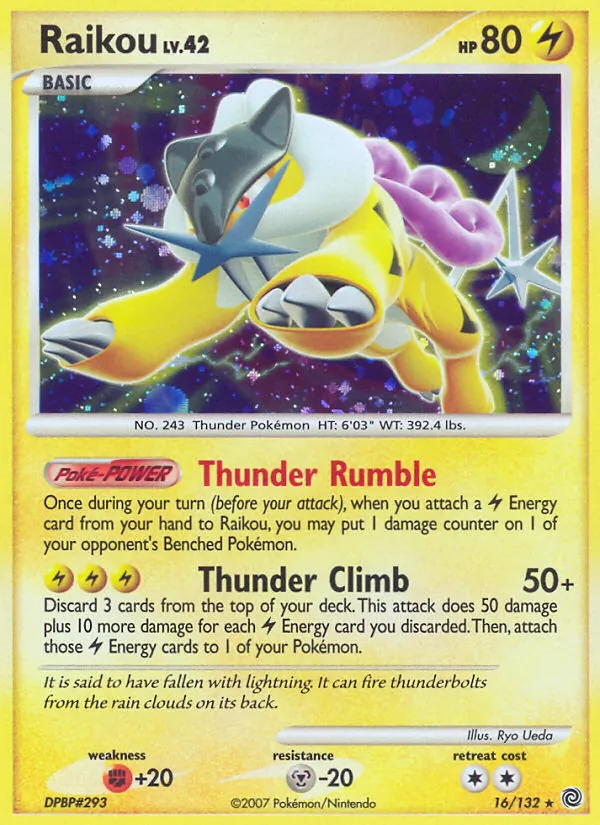 Raikou - Secret Wonders Pokemon Card