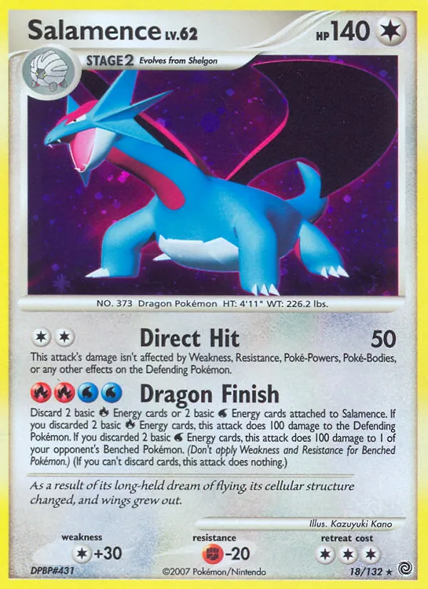 Salamence - Secret Wonders Pokemon Card