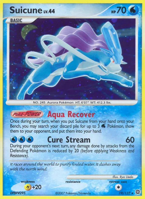 Suicune - Secret Wonders Pokemon Card