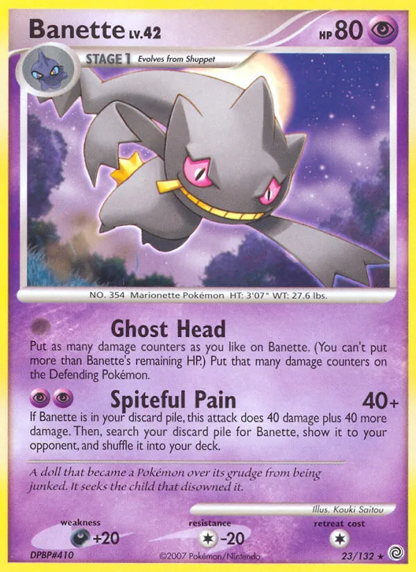 Banette - Secret Wonders Pokemon Card