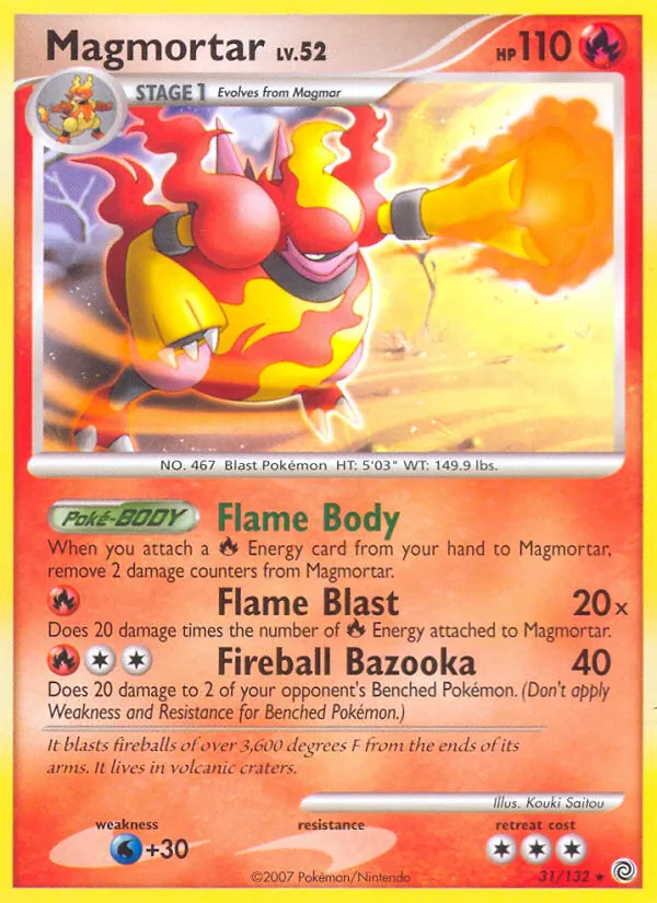 Magmortar - Secret Wonders Pokemon Card