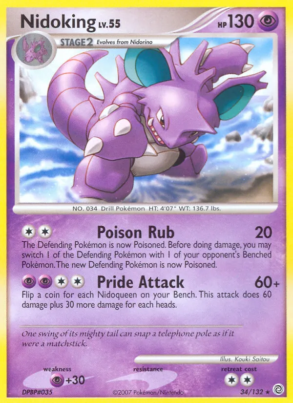 Nidoking - Secret Wonders Pokemon Card