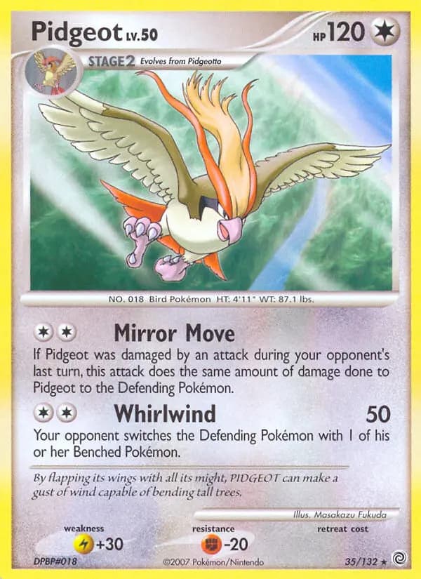 Pidgeot - Secret Wonders Pokemon Card