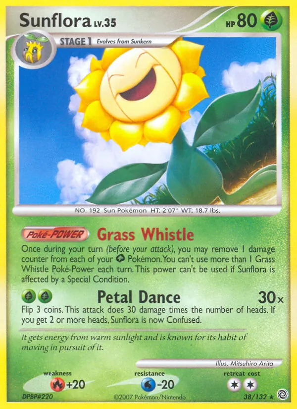 Sunflora - Secret Wonders Pokemon Card