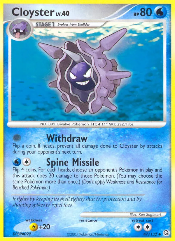 Cloyster - Secret Wonders Pokemon Card