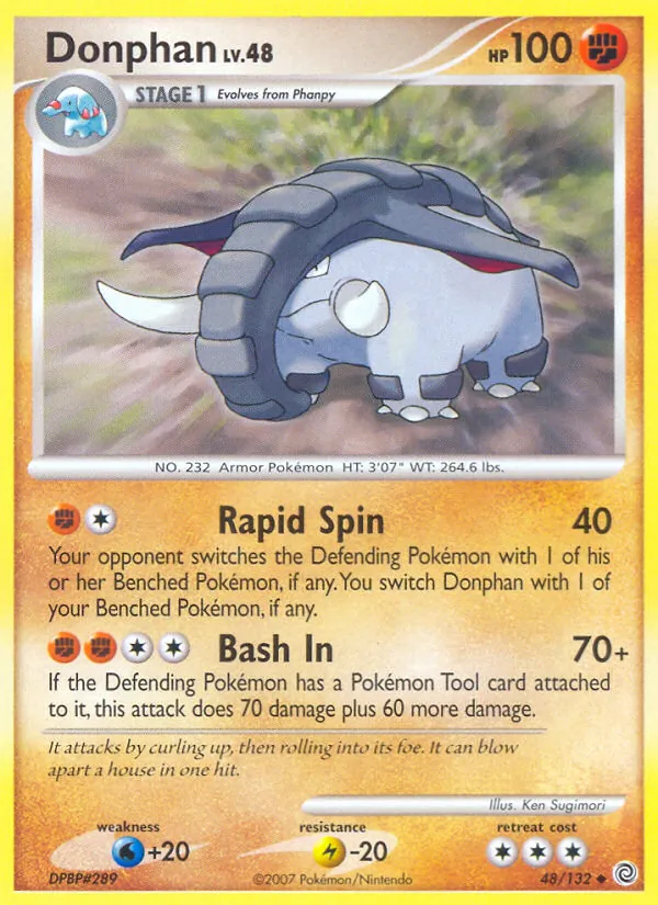 Donphan - Secret Wonders Pokemon Card