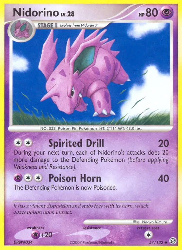 Nidorino - Secret Wonders Pokemon Card