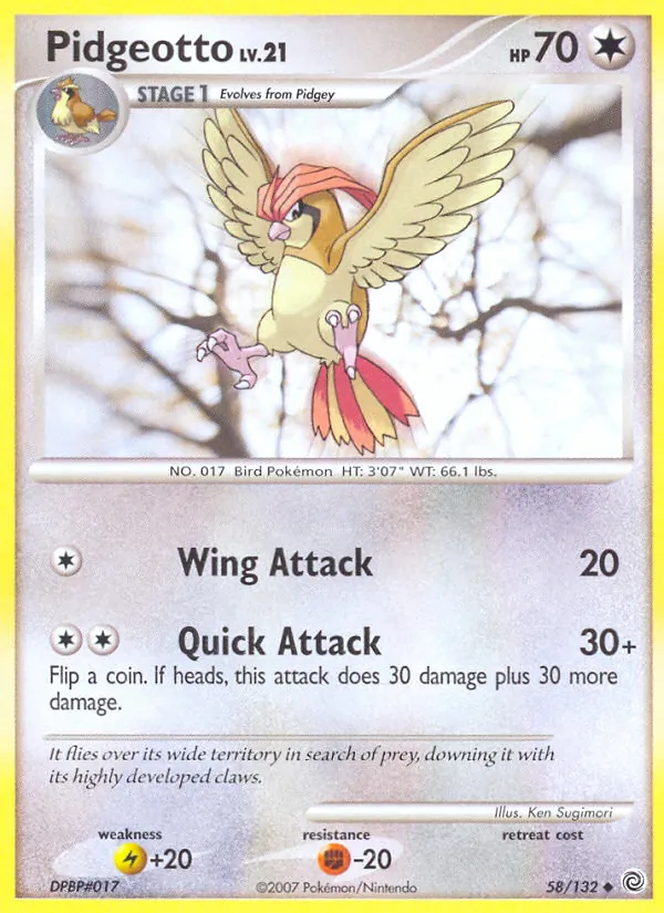 Pidgeotto - Secret Wonders Pokemon Card