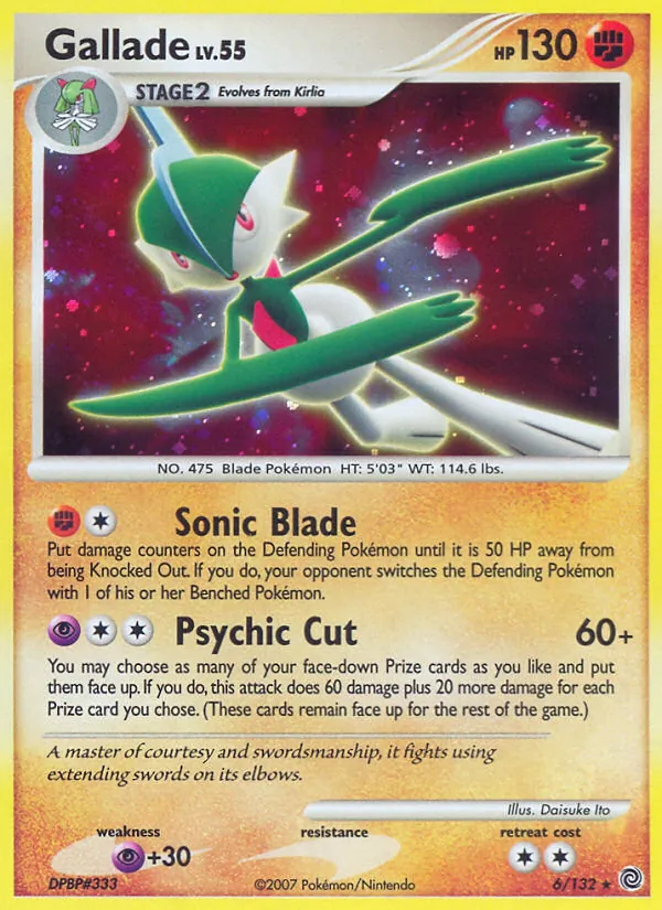 Gallade - Secret Wonders Pokemon Card