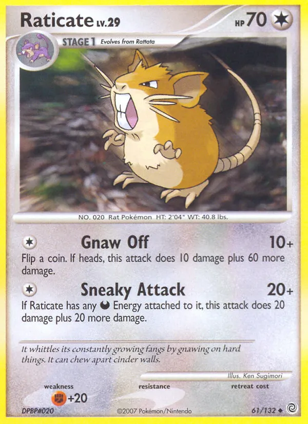 Raticate - Secret Wonders Pokemon Card