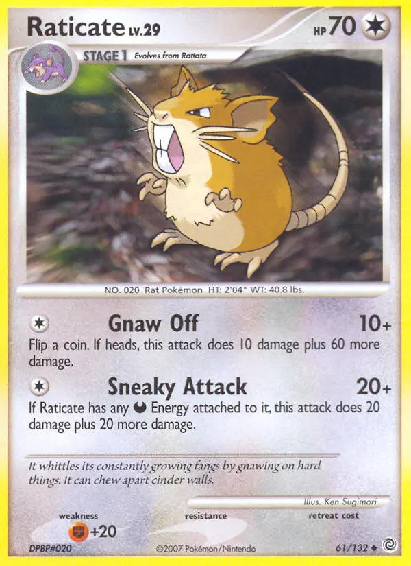 Raticate - Secret Wonders Pokemon Card