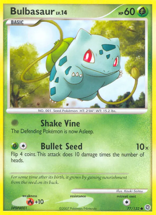 Bulbasaur - Secret Wonders Pokemon Card