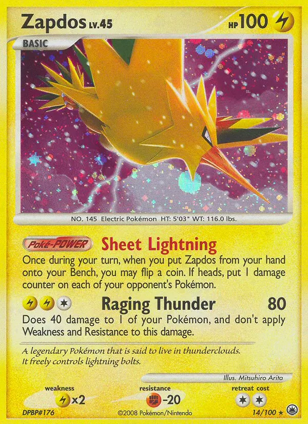 Zapdos - Majestic Dawn Pokemon Card