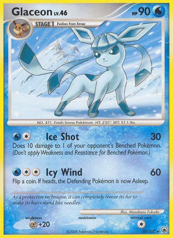 Glaceon - Majestic Dawn Pokemon Card