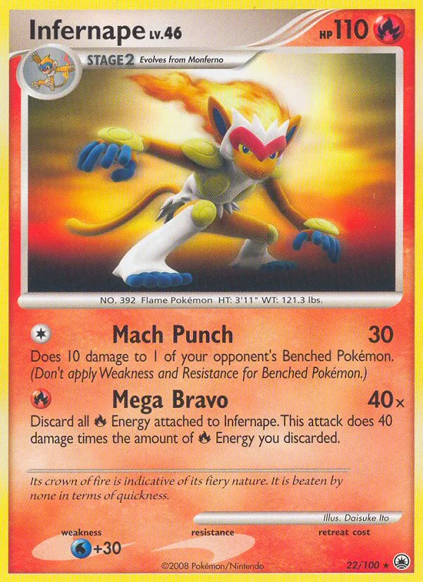 Infernape - Majestic Dawn Pokemon Card