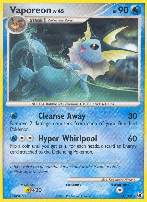 Vaporeon - Majestic Dawn Pokemon Card