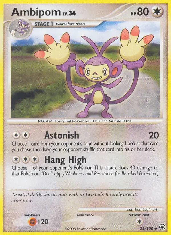 Ambipom - Majestic Dawn Pokemon Card