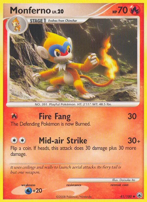 Monferno - Majestic Dawn Pokemon Card
