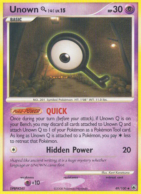 Unown Q - Majestic Dawn Pokemon Card