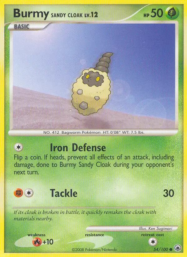 Burmy Sandy Cloak - Majestic Dawn Pokemon Card