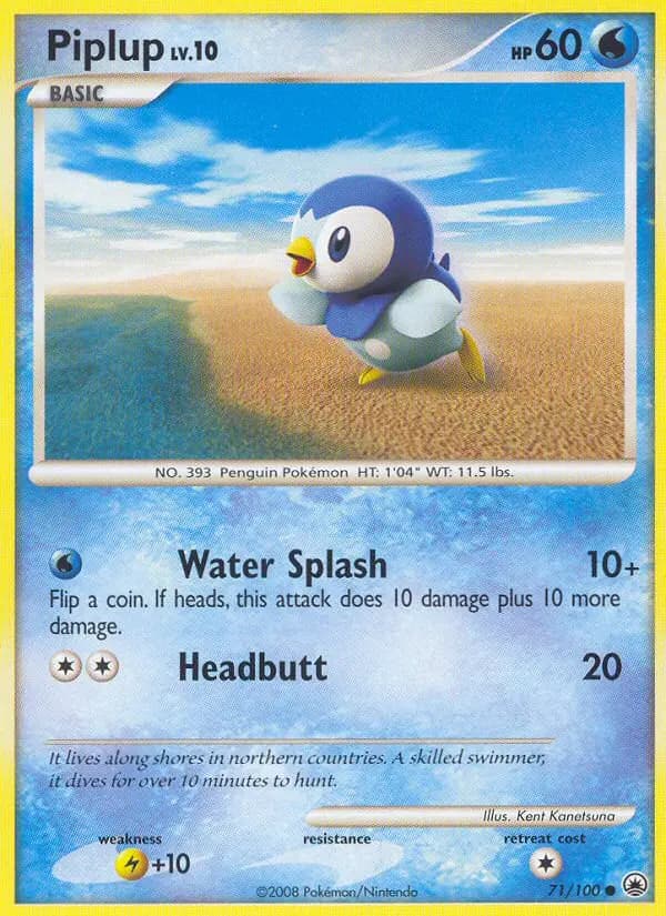 Piplup - Majestic Dawn Pokemon Card